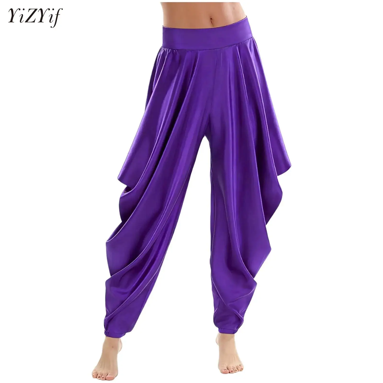 Womens Arabic Arabian Prince Princess Cosplay Dress Up Harem Pant Satiny Loose Trousers for Carnival Festival Daily Fashion Wear
Womens Arabic Arabian Prince Princess Cosplay Dress Up Harem Pant Satiny Loose Trousers for Carnival Festival Daily Fashion Wear