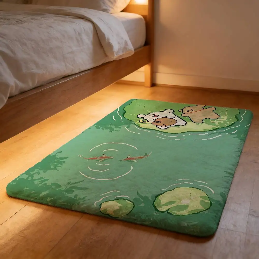 Line Puppy Cute Soft Cloud Plush Mat Non-Slip Shed-Free Absorbent Home Rug
Line Puppy Cute Soft Cloud Plush Mat Non-Slip Shed-Free Absorbent Home Rug
