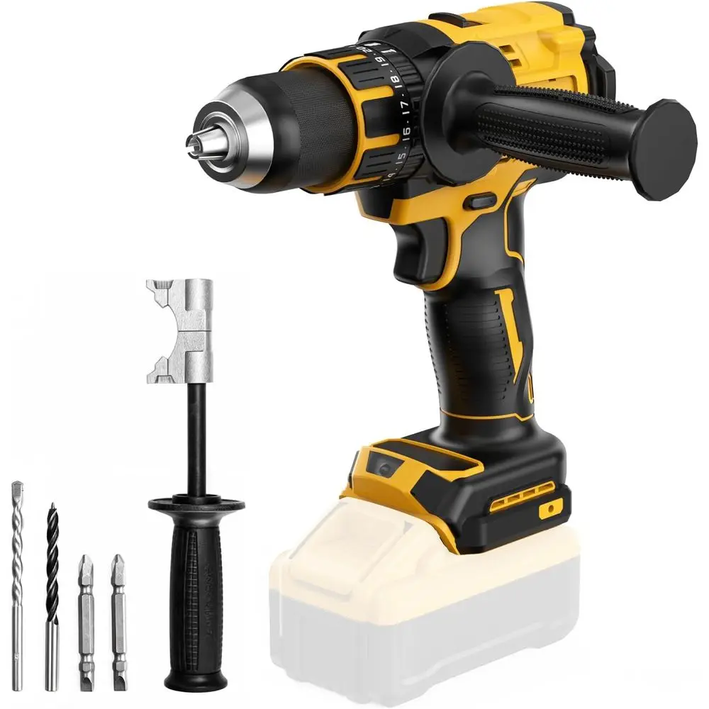 20V MAX 20V Brushless Drill with Variable Speed, 1/2 Chuck, No Battery Included
20V MAX 20V Brushless Drill with Variable Speed, 1/2 Chuck, No Battery Included