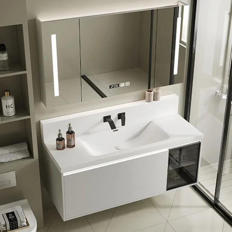 Небольшой шкаф для хранения косметики в ванной комнате, большой белый скандинавский полный комплект, шкаф для ванной комнаты, зеркало, напольная мебель Armoire De Rangement
Небольшой шкаф для хранения косметики в ванной комнате, большой белый скандинавский полный комплект, шкаф для ванной комнаты, зеркало, напольная мебель Armoire De Rangement