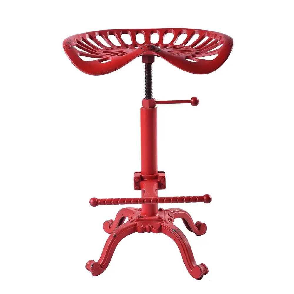Rustic Industrial Farmhouse Tractor Seat Adjustable Bar Stool Industrial Bar Chair (Aged Red, Cast Iron)
Rustic Industrial Farmhouse Tractor Seat Adjustable Bar Stool Industrial Bar Chair (Aged Red, Cast Iron)