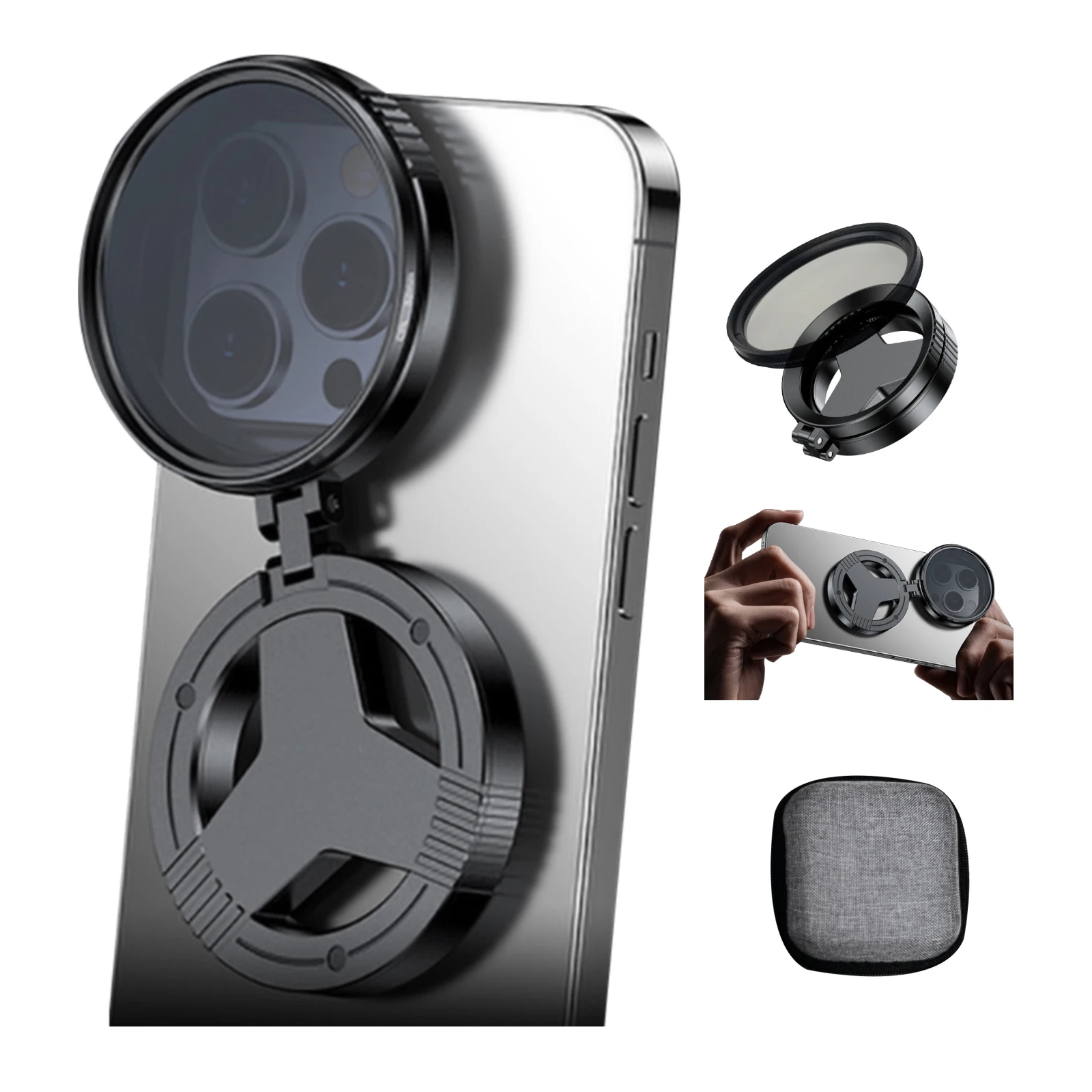 Magnetic Stand 52mm Phone Lens CPL Polarizer Filter for iPhone/Samsung and Other Smart Phones Retractable Magnetic Mount Adapter
Magnetic Stand 52mm Phone Lens CPL Polarizer Filter for iPhone/Samsung and Other Smart Phones Retractable Magnetic Mount Adapter