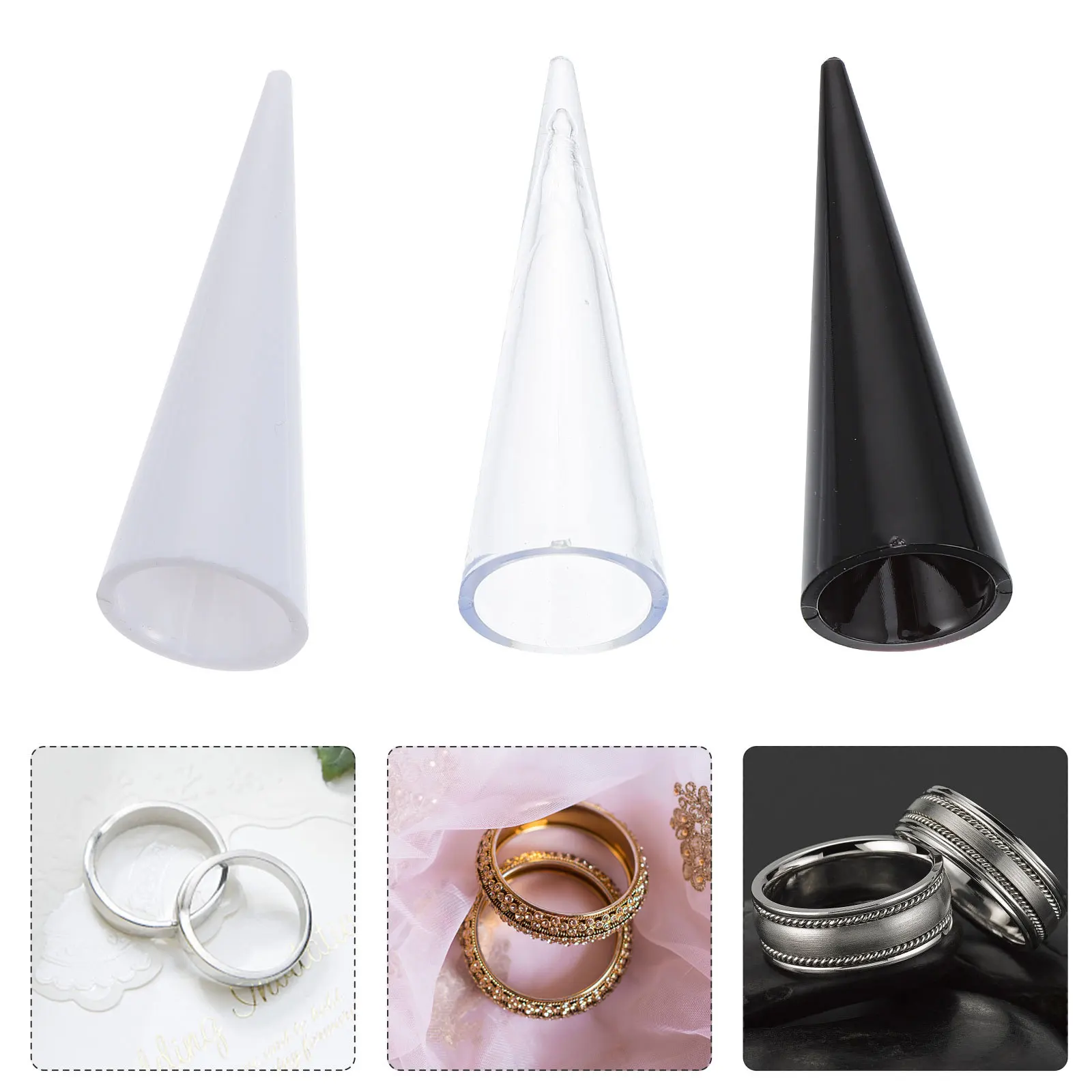12 шт., акриловый держатель для колец, прочная подставка для ювелирных изделий в форме конуса для домашнего магазина, витрина, акриловый держатель для колец
12 шт., акриловый держатель для колец, прочная подставка для ювелирных изделий в форме конуса для домашнего магазина, витрина, акриловый держатель для колец