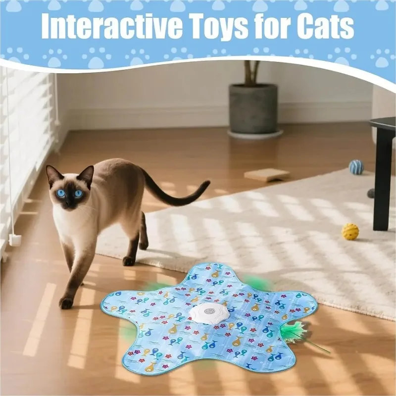 Cat Supplies Electric Cat Interactive Pet Toy with Moving Concealed Wand Feather Chargeable Cats Teaser Toy Cat Accessories
Cat Supplies Electric Cat Interactive Pet Toy with Moving Concealed Wand Feather Chargeable Cats Teaser Toy Cat Accessories