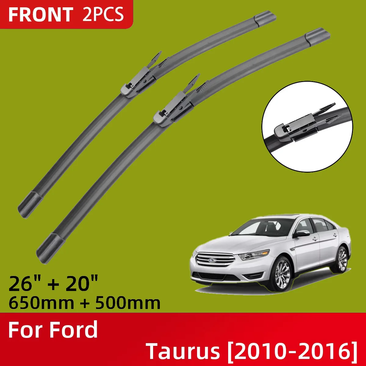 Front Wiper Blades For Ford Taurus 2010-2016 Windshield Windscreen Window 26"+20" 2010 2011 2012 2013 2014 2015 2016
Front Wiper Blades For Ford Taurus 2010-2016 Windshield Windscreen Window 26"+20" 2010 2011 2012 2013 2014 2015 2016