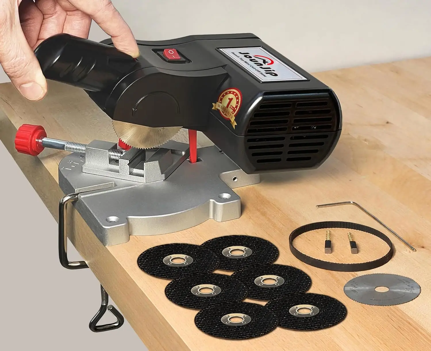 Mini Miter Cut-Off Chop Saw for Hobby Model Making, Cuts Max. 1/2" High x 1/2" Wide or 1/4" H x 3/4" W
Mini Miter Cut-Off Chop Saw for Hobby Model Making, Cuts Max. 1/2" High x 1/2" Wide or 1/4" H x 3/4" W