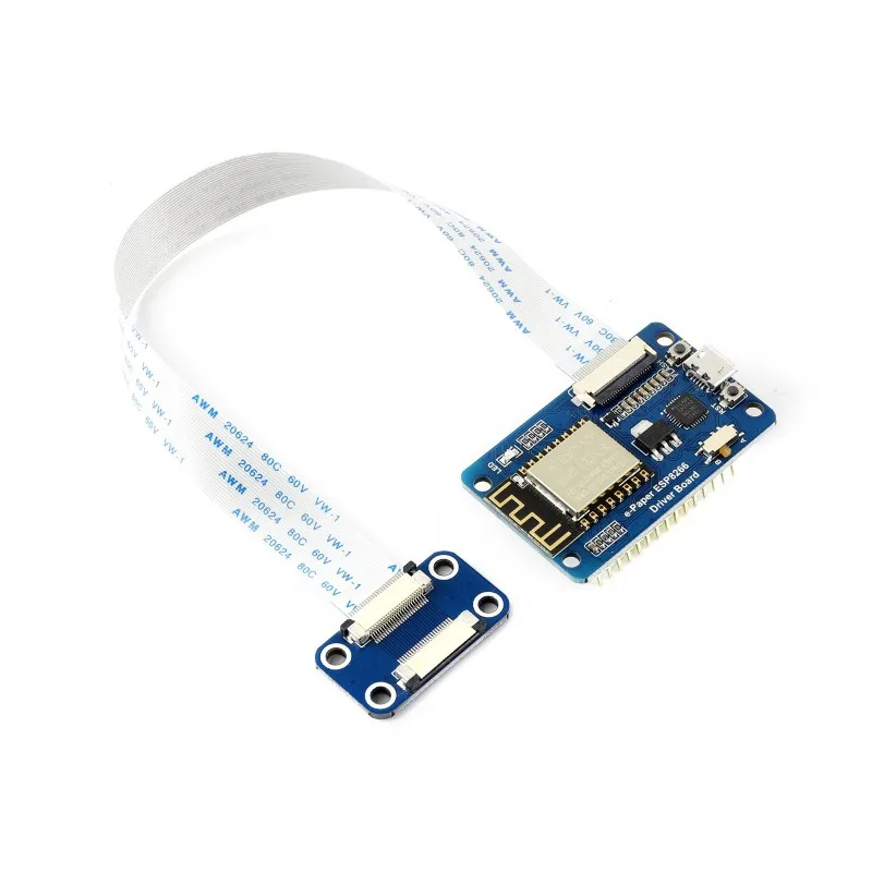 Universal e-Paper Raw Panel Driver Board, ESP8266 WiFi Wireless
Universal e-Paper Raw Panel Driver Board, ESP8266 WiFi Wireless