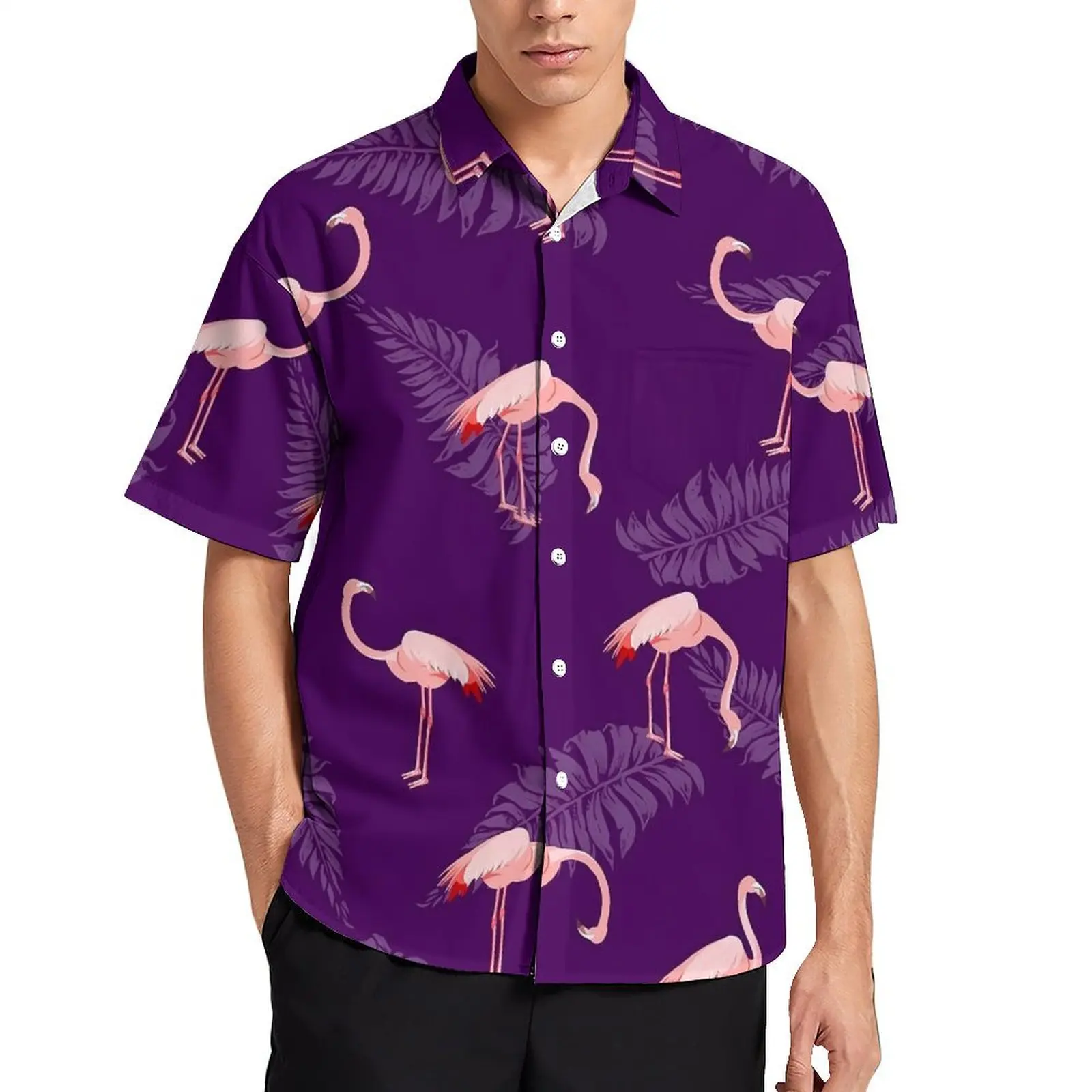 Bird And Leaf Beach Shirt Pink Flamingo Hawaii Casual Shirts Male Vintage Blouses Short Sleeves Y2K Street Graphic Clothing
Bird And Leaf Beach Shirt Pink Flamingo Hawaii Casual Shirts Male Vintage Blouses Short Sleeves Y2K Street Graphic Clothing