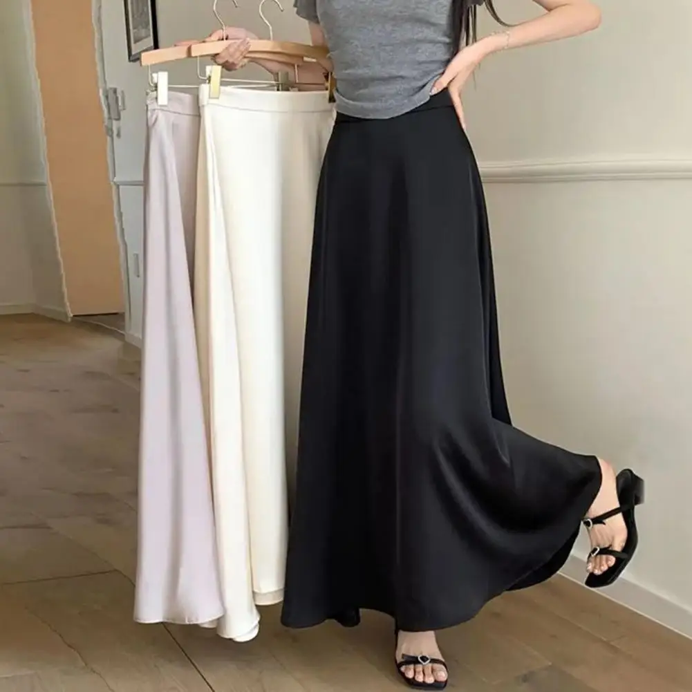 Versatile Satin Fishtail Skirt Elegant High-waisted Satin-like Fishtail Skirt for Women Solid Color Maxi Skirt for Office Work
Versatile Satin Fishtail Skirt Elegant High-waisted Satin-like Fishtail Skirt for Women Solid Color Maxi Skirt for Office Work