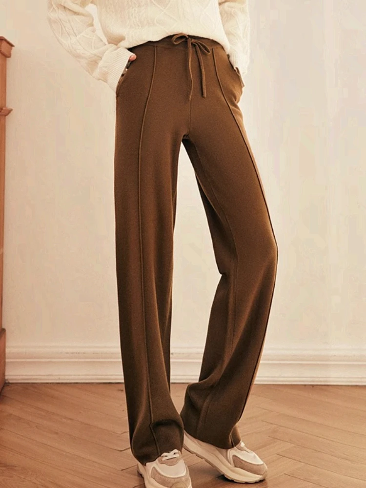 OLrain Casual Long Pants Women's Autumn 2025 New Loose Wide-leg Trousers Pockets High-waisted Drawstring Warm Pants O22QK00321
OLrain Casual Long Pants Women's Autumn 2025 New Loose Wide-leg Trousers Pockets High-waisted Drawstring Warm Pants O22QK00321