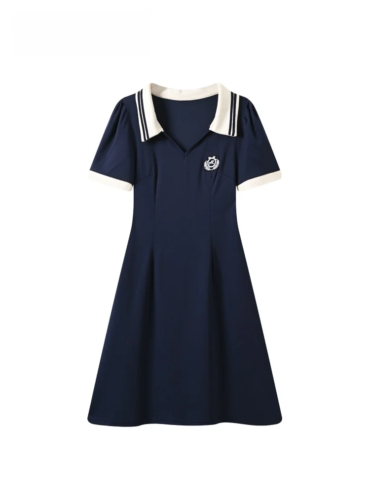 Fashionable College Style plus Size Dress Women's Summer New Style Slimming Mid-Length A-Line Skirt City Walk Polyester Fiber
Fashionable College Style plus Size Dress Women's Summer New Style Slimming Mid-Length A-Line Skirt City Walk Polyester Fiber