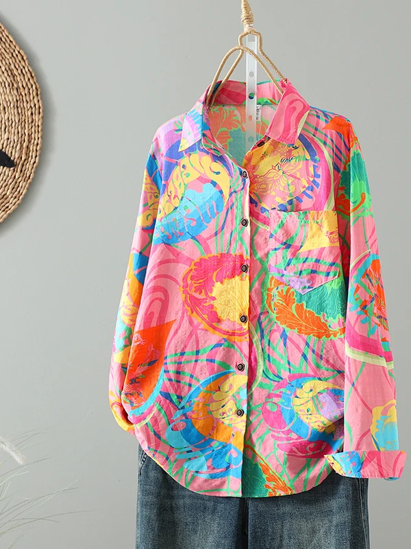 Faionable Long Sve Women's irt Ele Autumn Season plus Size Casual Wear Commute Sle Printed Design
Faionable Long Sve Women's irt Ele Autumn Season plus Size Casual Wear Commute Sle Printed Design