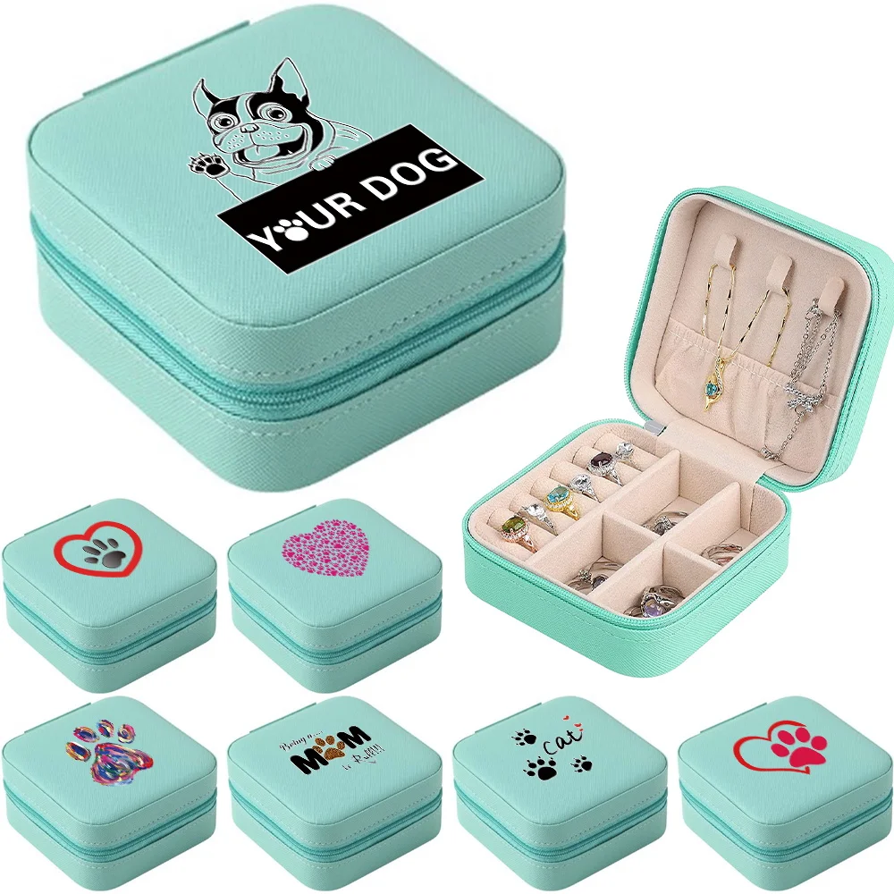 Portable Jewelry Box Jewelry Organizer Display Travel Jewelry Case Dog Footprints Pattern Boxes Leather Storage Earring Jewelers
Portable Jewelry Box Jewelry Organizer Display Travel Jewelry Case Dog Footprints Pattern Boxes Leather Storage Earring Jewelers