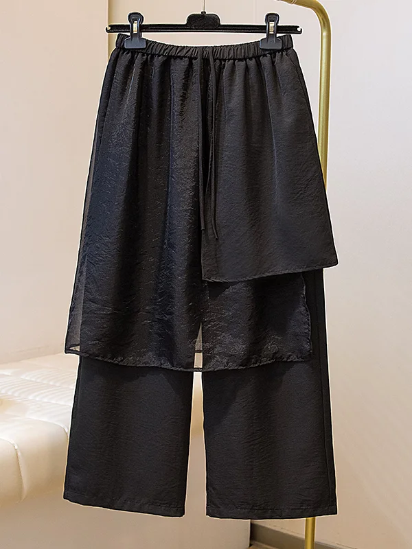 Comfortable Cool Wide Leg Pants Women's plus Size Fashionable Summer New Style Eighteen Clothes Hiding Hip Slimming Trousers
Comfortable Cool Wide Leg Pants Women's plus Size Fashionable Summer New Style Eighteen Clothes Hiding Hip Slimming Trousers