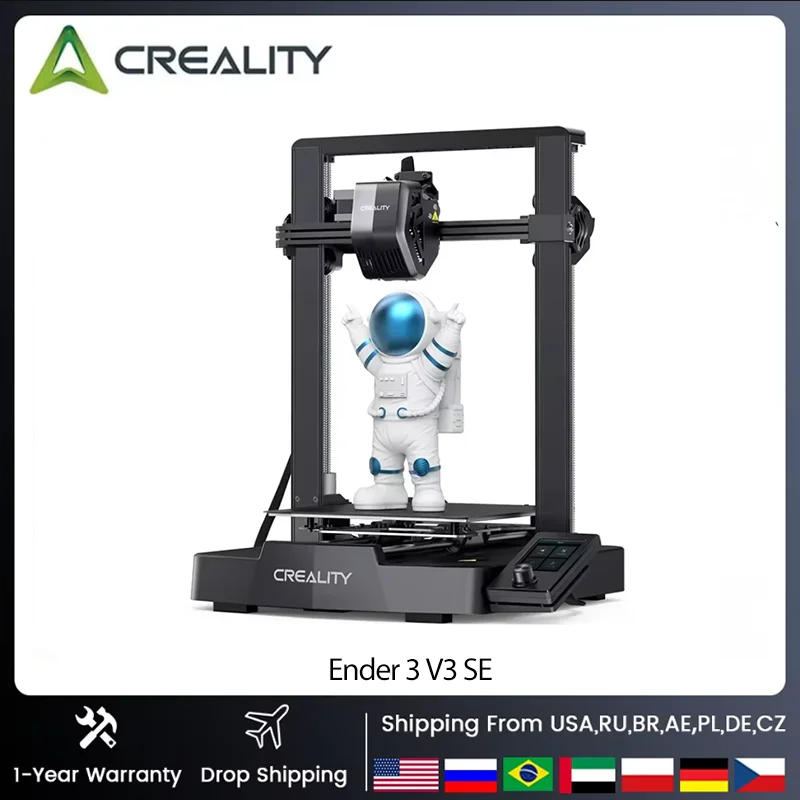 Creality Ender 3 V3 SE 3D Printer Auto Leveling Auto Filament Transfer Sprite High Precision Dual Z-Axis Direct Exturder 250MM/S
Creality Ender 3 V3 SE 3D Printer Auto Leveling Auto Filament Transfer Sprite High Precision Dual Z-Axis Direct Exturder 250MM/S