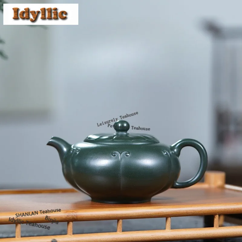 270 мл Элегантные фиолетовые глиняные чайники Исин, известные художники, горшок ручной работы Ruyi, сырая руда, зеленая грязь, чайник для приготовления чая, чайный сервиз Zisha, подарок
270 мл Элегантные фиолетовые глиняные чайники Исин, известные художники, горшок ручной работы Ruyi, сырая руда, зеленая грязь, чайник для приготовления чая, чайный сервиз Zisha, подарок