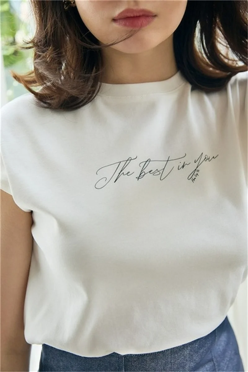 Neploe Summer Comfortable Women Top Japanese New Pullover Tees Round Neck One Point Sleeve Letter Print Short Sleeve T-Shirt
Neploe Summer Comfortable Women Top Japanese New Pullover Tees Round Neck One Point Sleeve Letter Print Short Sleeve T-Shirt