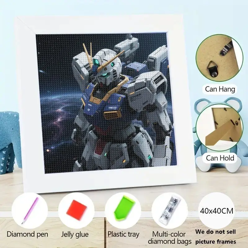 1 шт. DIY 5D комплект алмазной живописи, полная дрель, вышивка стразами, художественное ремесло, крутой робот Gundam Mecha, научно-фантастическое аниме F 
1 шт. DIY 5D комплект алмазной живописи, полная дрель, вышивка стразами, художественное ремесло, крутой робот Gundam Mecha, научно-фантастическое аниме F