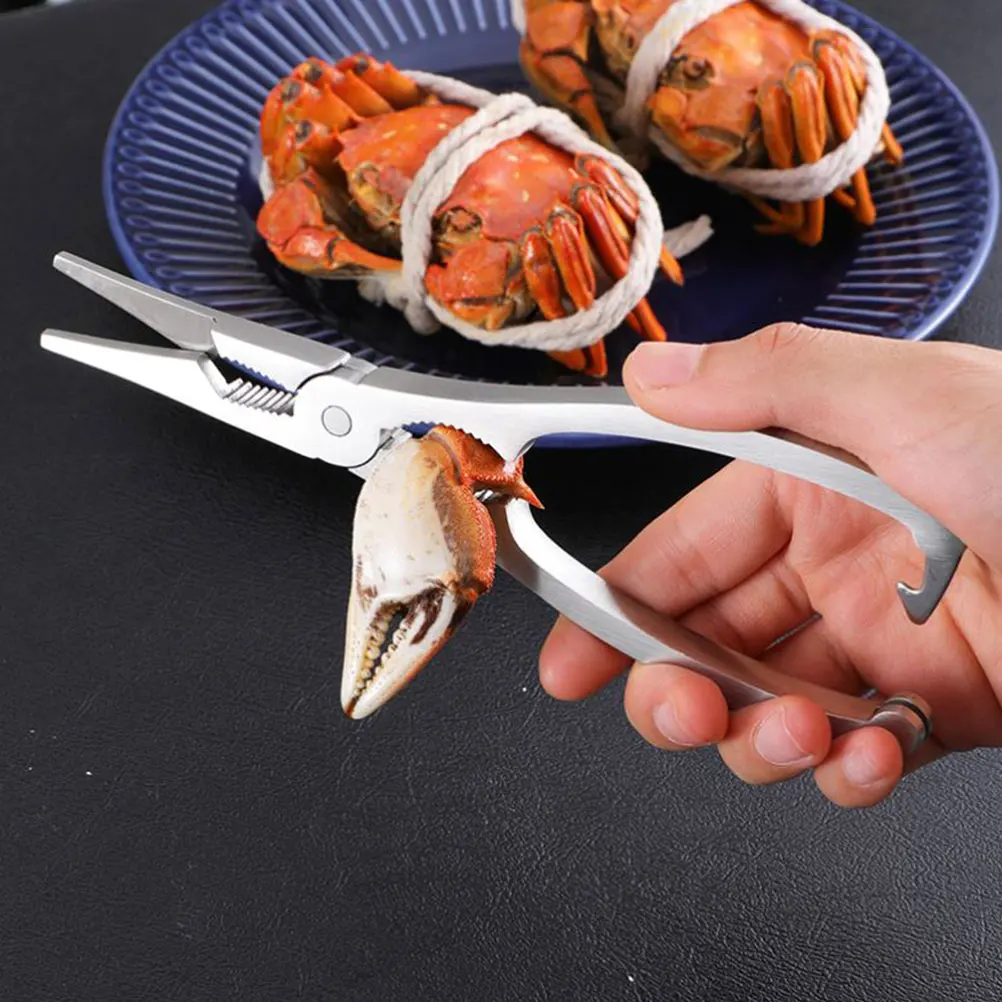 Stainless Steel Crab Cracker Ergonomic Handle Seafood Eating Tool Kitchen Utensil For Lobster Clamps Crab Legs Shellfish Pliers
Stainless Steel Crab Cracker Ergonomic Handle Seafood Eating Tool Kitchen Utensil For Lobster Clamps Crab Legs Shellfish Pliers