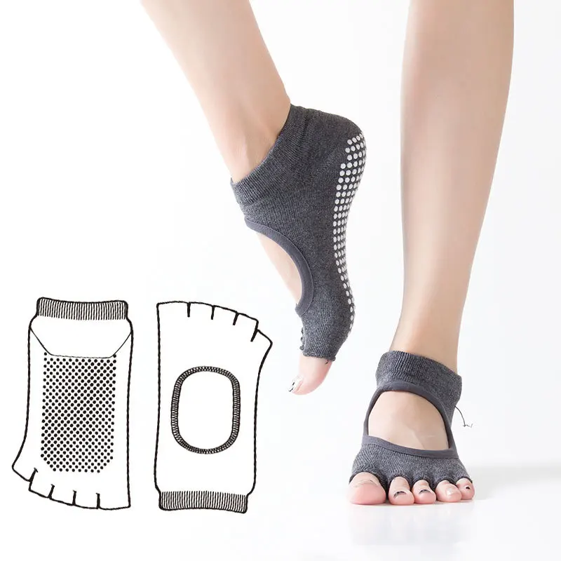 Women Five Toe Backless Yoga Socks Non-Slip Fitness Workout Pilates Sock Ladies Breathable Sports Ballet Dance Slippers for Gym
Women Five Toe Backless Yoga Socks Non-Slip Fitness Workout Pilates Sock Ladies Breathable Sports Ballet Dance Slippers for Gym