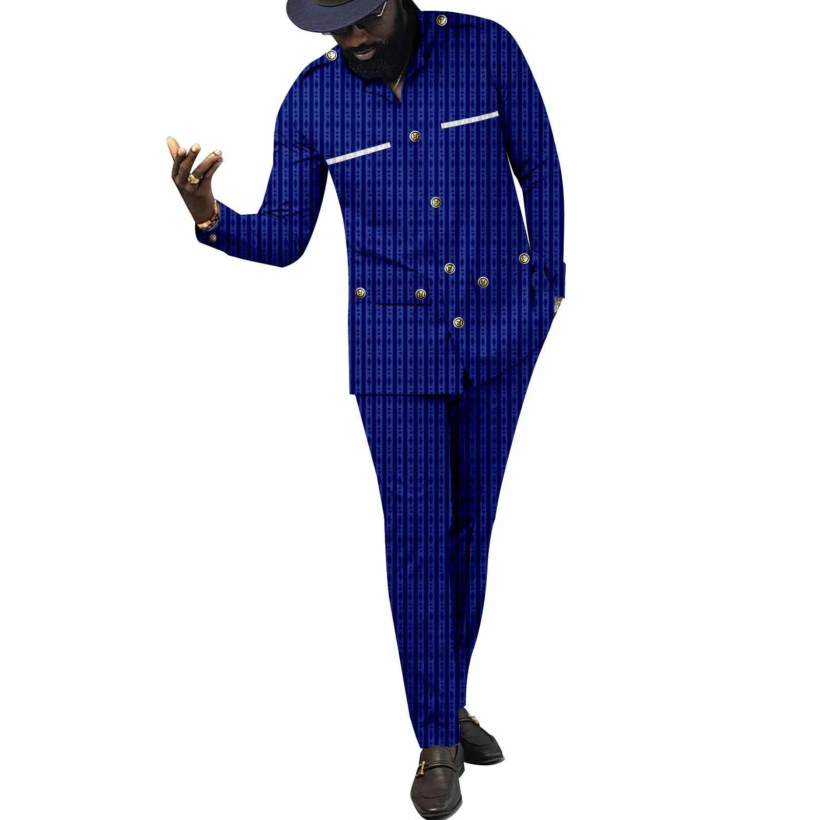 African Traditional Clothes for Men Plus Size Jacket and Pant 2 Piece Set Tribal Outfits Muslim Clothing Formal Wear Wedding
African Traditional Clothes for Men Plus Size Jacket and Pant 2 Piece Set Tribal Outfits Muslim Clothing Formal Wear Wedding