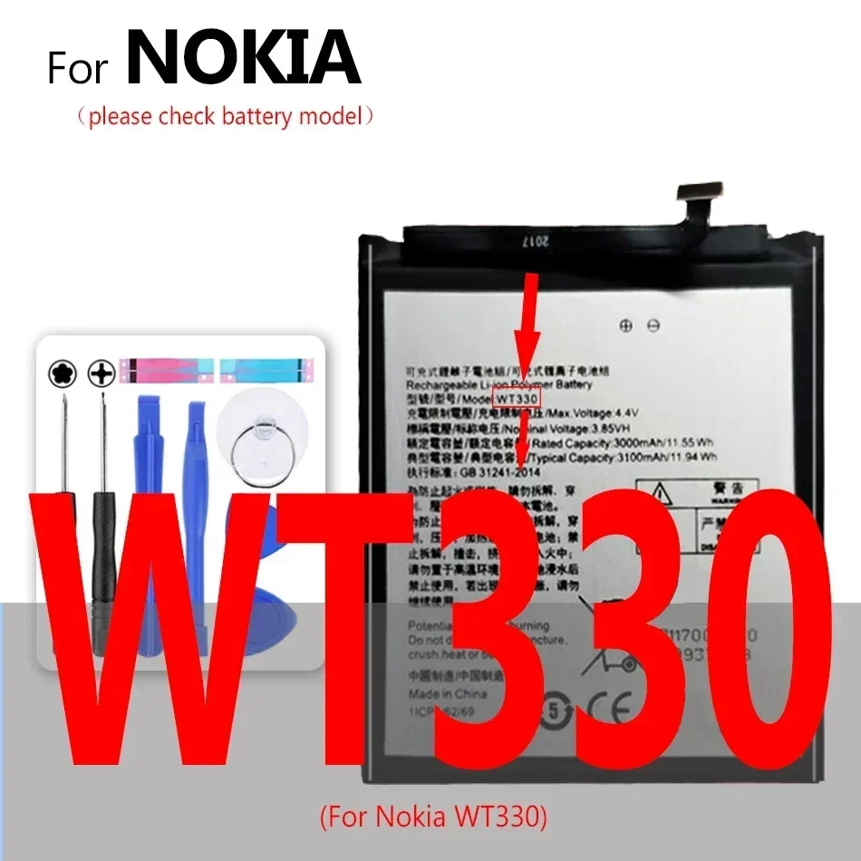 Battery BL-5H BL-4UL BV-T5C For Nokia Lumia Asha 225 330 430 435 535 620 625 630 640 XL 700 710 730 920 925 950 RM-977 RM-978
Battery BL-5H BL-4UL BV-T5C For Nokia Lumia Asha 225 330 430 435 535 620 625 630 640 XL 700 710 730 920 925 950 RM-977 RM-978