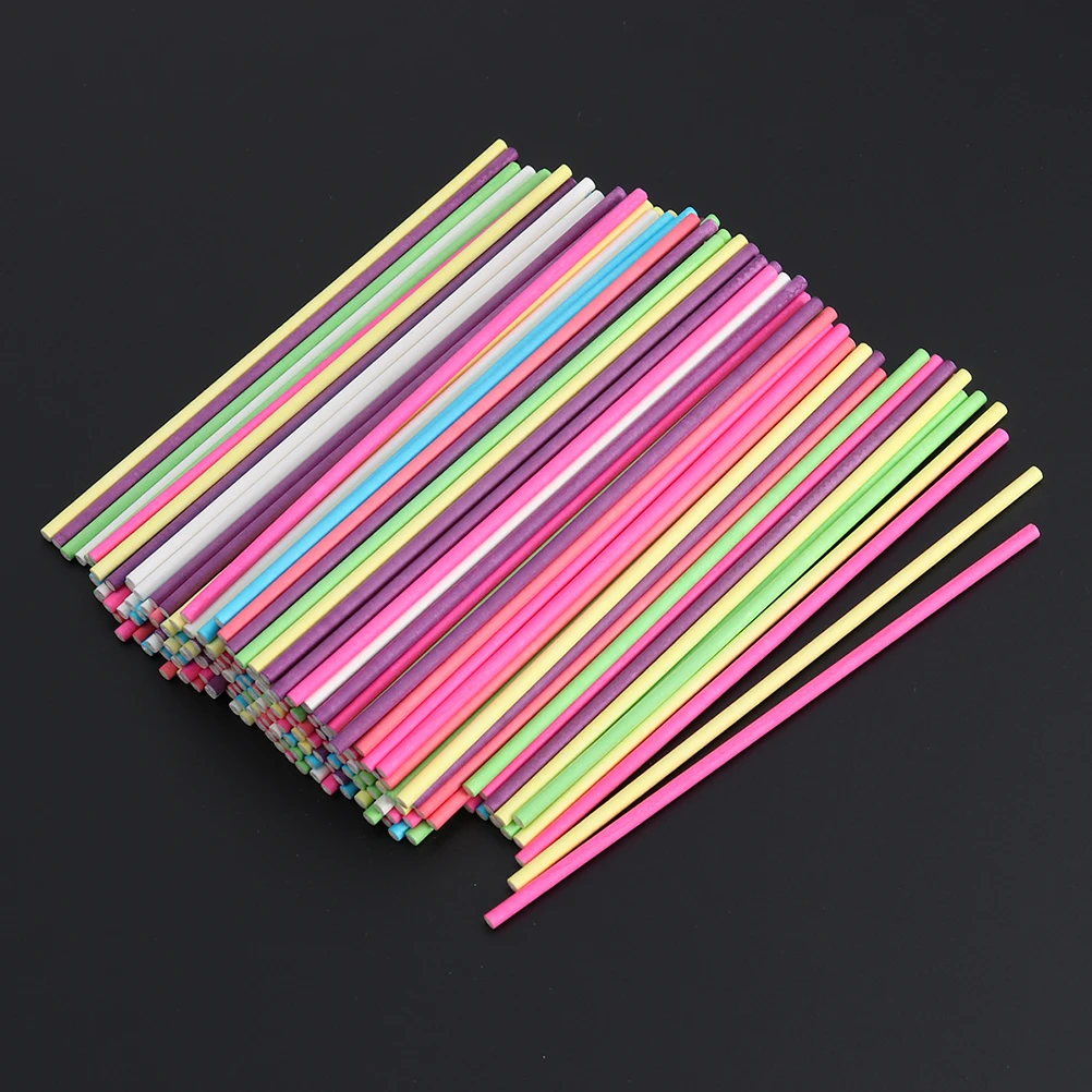 6 Packs of 180PCS Lollipop Paper Sticks Colorful Baking Paper Sticks Food Special Paper Sticks Chocolate Candy Paper Stick DIY B
6 Packs of 180PCS Lollipop Paper Sticks Colorful Baking Paper Sticks Food Special Paper Sticks Chocolate Candy Paper Stick DIY B