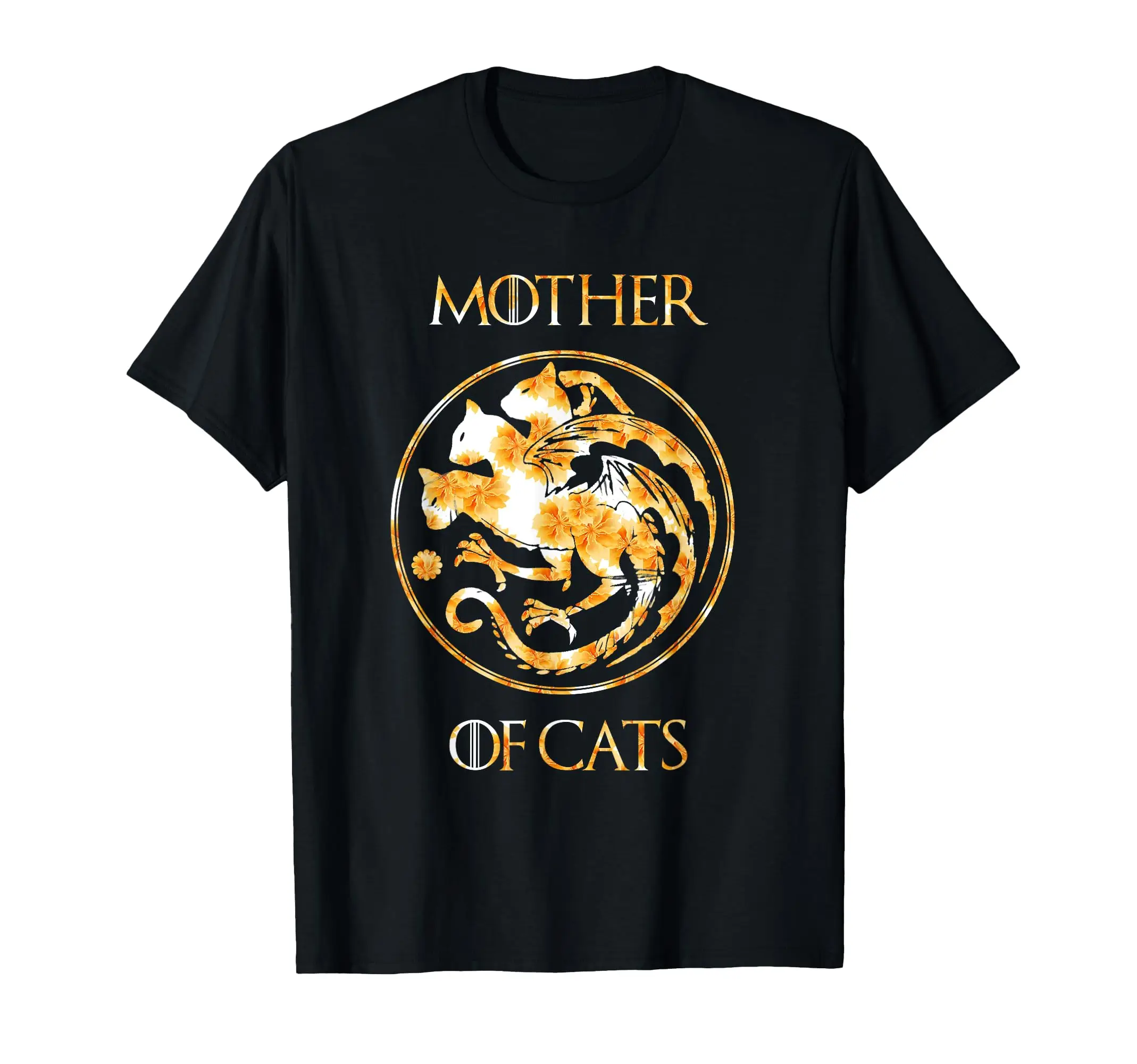 Mother of Cats Shirt With Floral Art Best Mom T-Shirt 
Mother of Cats Shirt With Floral Art Best Mom T-Shirt