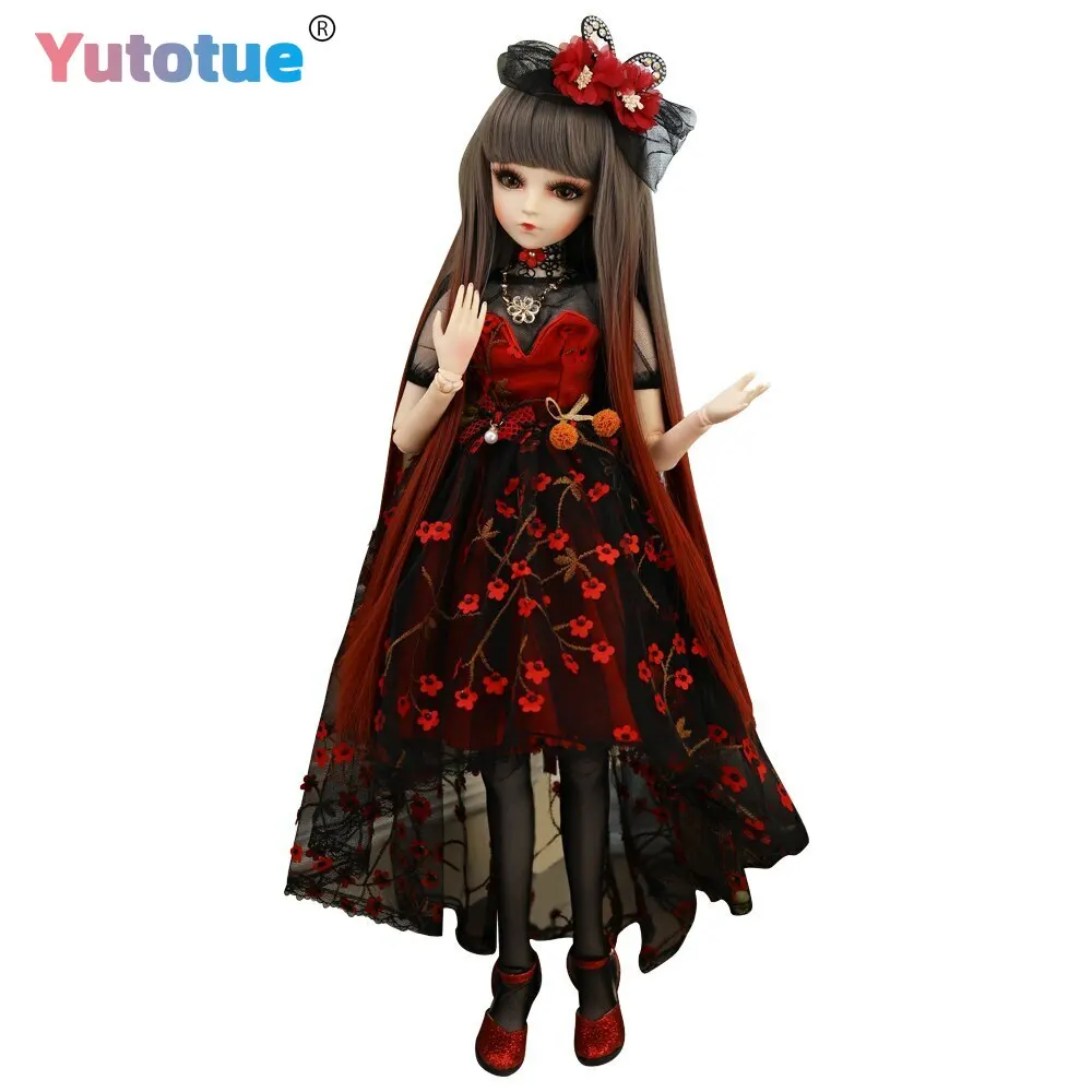 YUTOTUE Full Set 1/3 BJD Doll Toy 60cm Height Female Doll with Changable Eyes Wigs Clothes Full Set
YUTOTUE Full Set 1/3 BJD Doll Toy 60cm Height Female Doll with Changable Eyes Wigs Clothes Full Set