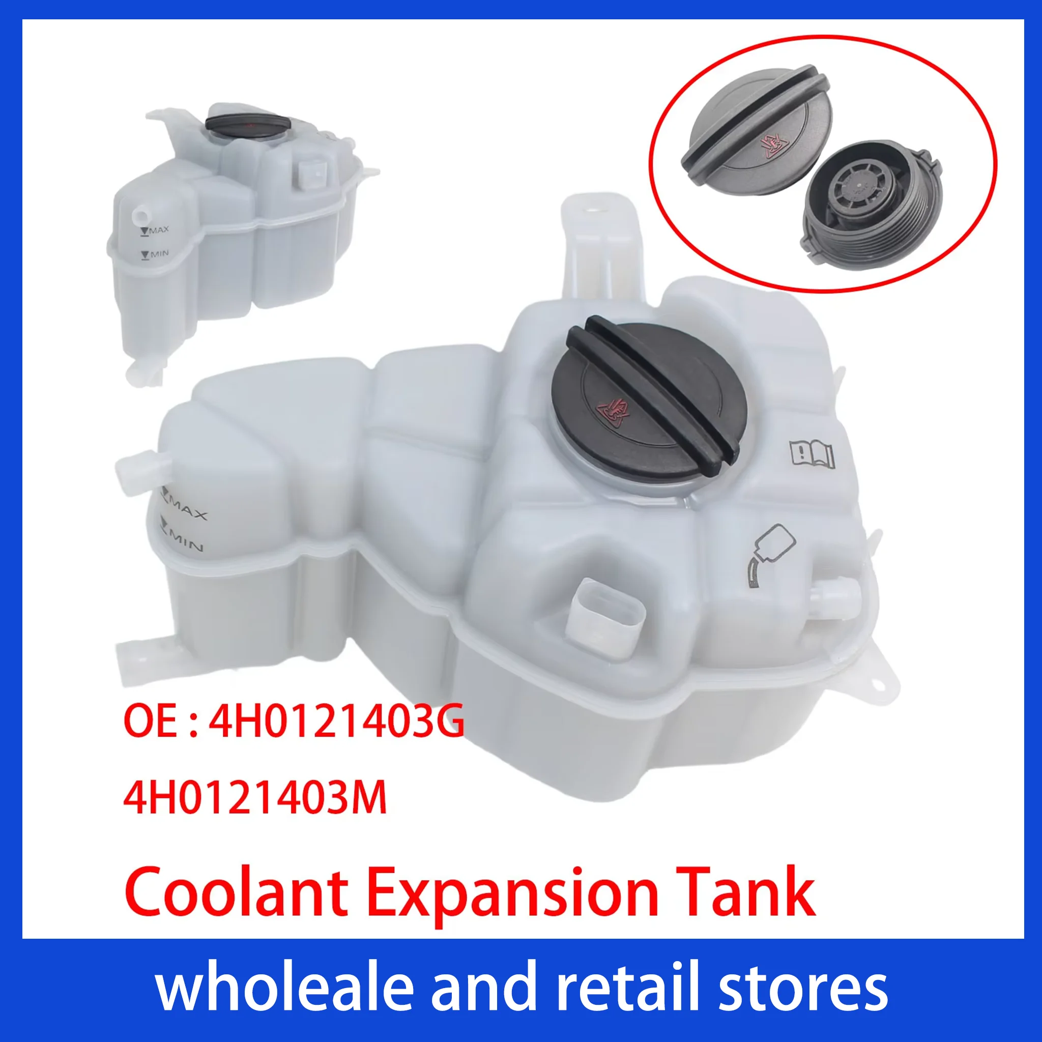 Coolant Expansion Tank 4H0121403G 4H0121403M For Audi A8 2.5L 3.0T 4.2L 2.0T 2010-2013 2014-2017 DIESEL GAS CREA CREC CREG CTDA
Coolant Expansion Tank 4H0121403G 4H0121403M For Audi A8 2.5L 3.0T 4.2L 2.0T 2010-2013 2014-2017 DIESEL GAS CREA CREC CREG CTDA