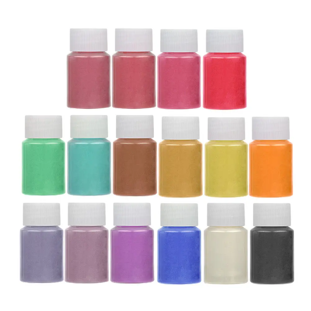 16 Colors DIY Nail Art Pigment Powder Great Gift Idea for Nail Lovers Pearl Effect Powder for Clay Painting Dyeing
16 Colors DIY Nail Art Pigment Powder Great Gift Idea for Nail Lovers Pearl Effect Powder for Clay Painting Dyeing
