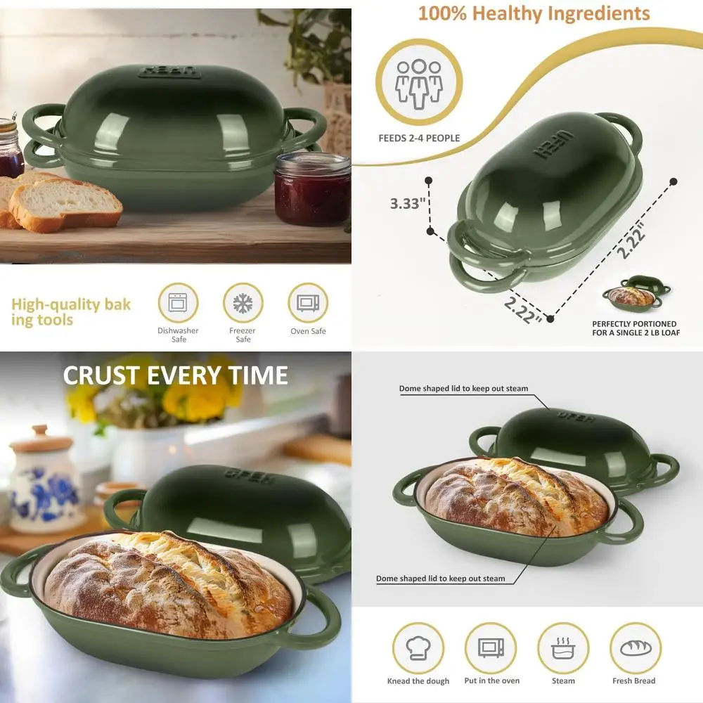 Эмалированная чугунная голландская духовка для выпечки хлеба — 2 литра, идеально подходит для выпечки хлеба, кустарников, хлеба без замешивания, духовки и плиты
Эмалированная чугунная голландская духовка для выпечки хлеба — 2 литра, идеально подходит для выпечки хлеба, кустарников, хлеба без замешивания, духовки и плиты