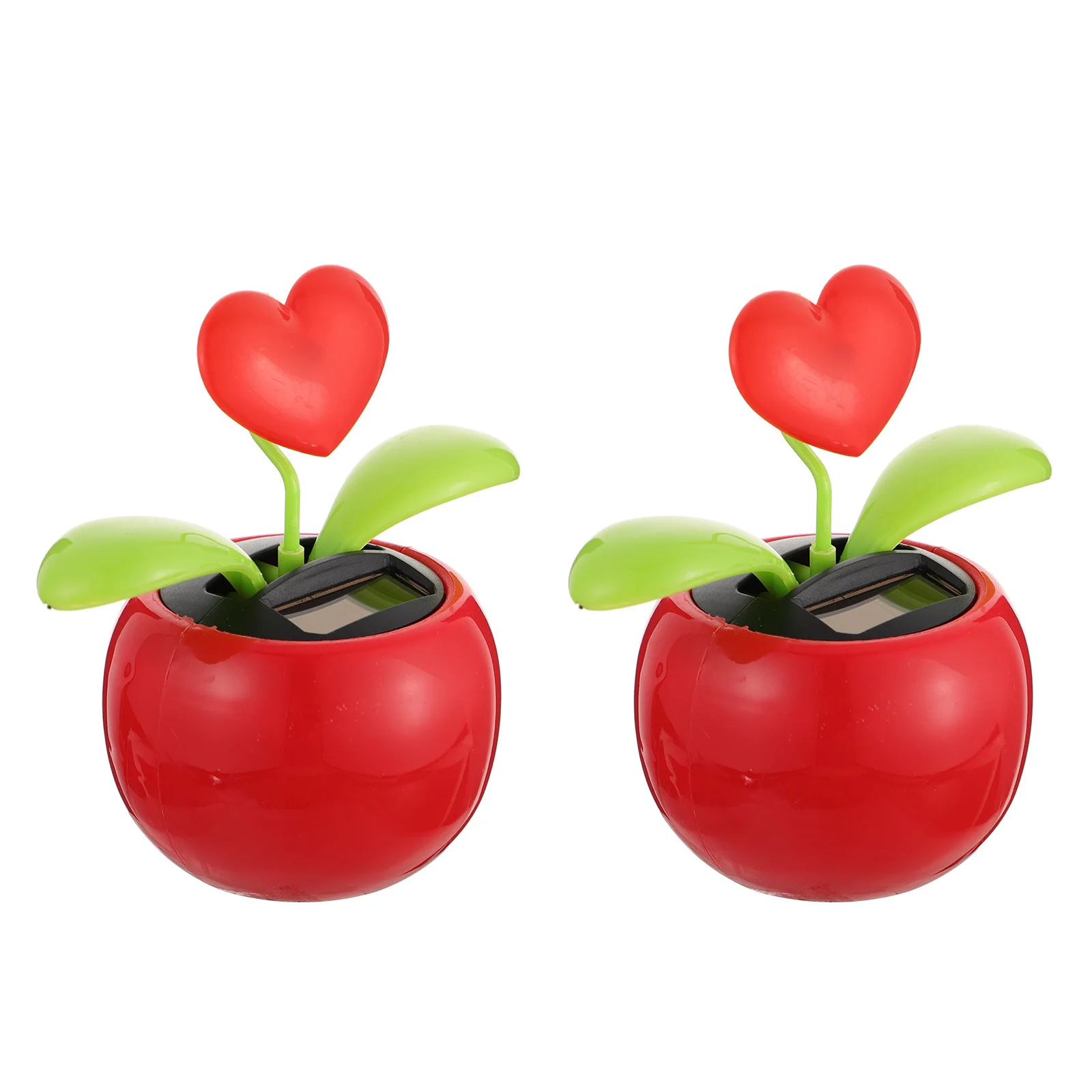 2Pcs Solar Powered Car Interior Decoration Heart Shape Strong ABS Material Long Lasting Desktop Ornament Home Office Decor
2Pcs Solar Powered Car Interior Decoration Heart Shape Strong ABS Material Long Lasting Desktop Ornament Home Office Decor