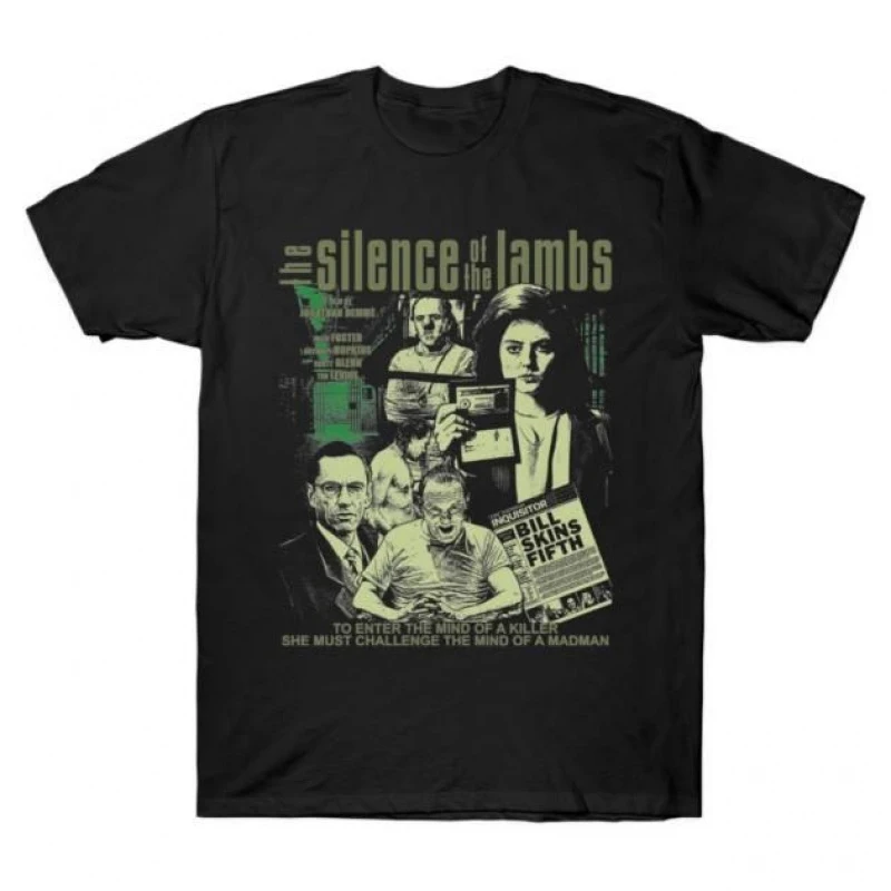 0426 Silence of the lambs Horror movie Hannibal Gift t shirt Scary Cannibal Graphic Clothes 100% cotton All size Tee S-6XL
0426 Silence of the lambs Horror movie Hannibal Gift t shirt Scary Cannibal Graphic Clothes 100% cotton All size Tee S-6XL