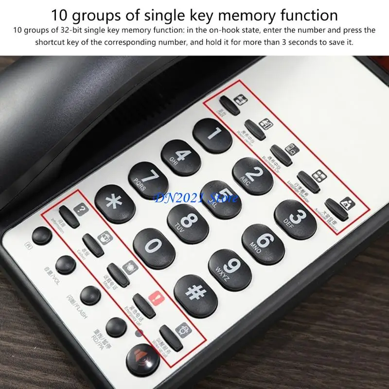 F3KE Hotel Front Desk Telephone Fixed Landline Phone Corded Telephone Speed Dialing
F3KE Hotel Front Desk Telephone Fixed Landline Phone Corded Telephone Speed Dialing