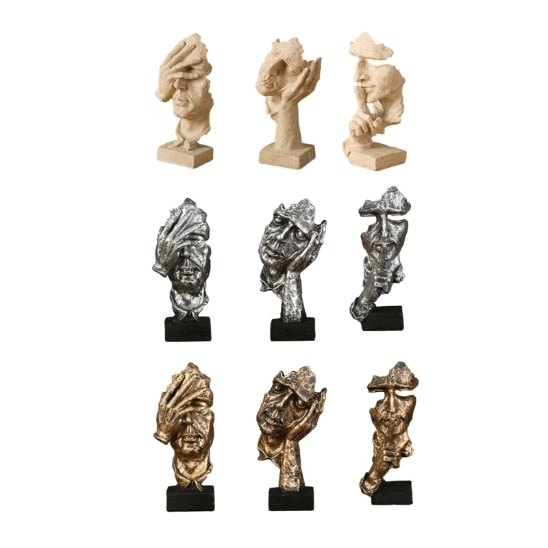 Creative Silence Is Gold Statue Resin Sculpture Figurine Home Office Modern Art Man Indoor Decor Birthday Gift
Creative Silence Is Gold Statue Resin Sculpture Figurine Home Office Modern Art Man Indoor Decor Birthday Gift