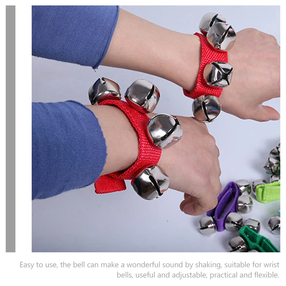 4 pcs Wrist Shaking Bell Adjustable Wrist Blue Adjustable Red H Bell H Bells Early Ankle Bells Education Dance
4 pcs Wrist Shaking Bell Adjustable Wrist Blue Adjustable Red H Bell H Bells Early Ankle Bells Education Dance