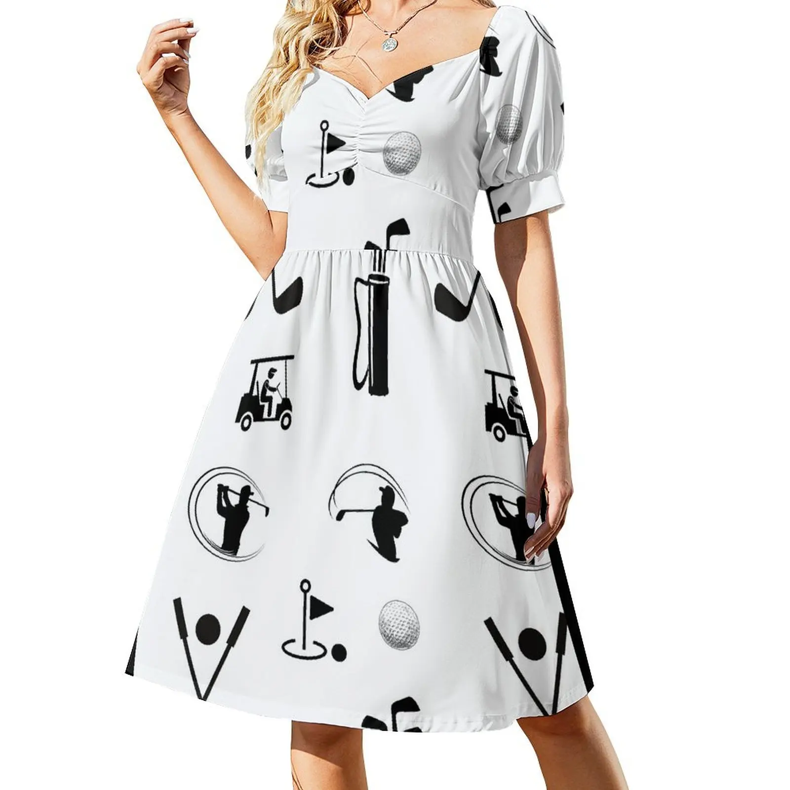Golf Short Sleeved Dress chic and elegant evening dress birthday dress for women luxury 2025 summer
Golf Short Sleeved Dress chic and elegant evening dress birthday dress for women luxury 2025 summer