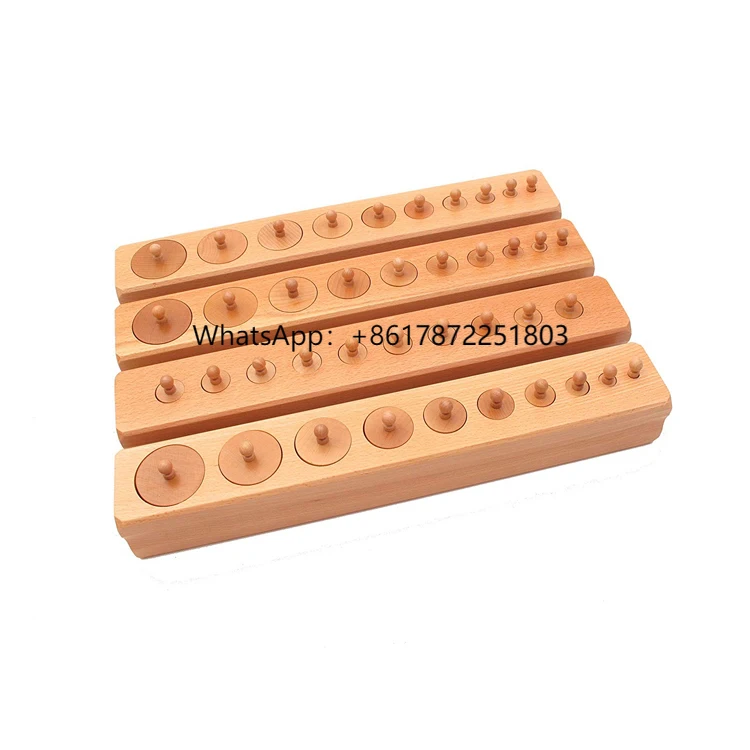 Preschool Child Wooden Montessori Teaching Aids Children Wood Socket Knobbed Cylinder Blocks Toy for Kids
Preschool Child Wooden Montessori Teaching Aids Children Wood Socket Knobbed Cylinder Blocks Toy for Kids