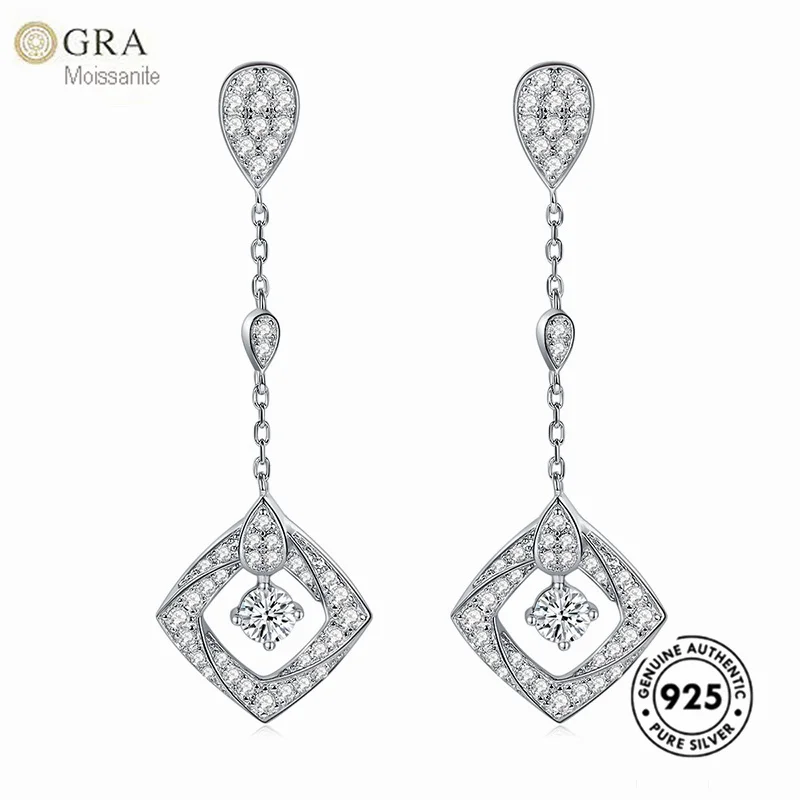 Top Selling Moissanite Fine Jewelry 925 Sterling Silver Dangle Earrings Women Online Ready To Ship
Top Selling Moissanite Fine Jewelry 925 Sterling Silver Dangle Earrings Women Online Ready To Ship