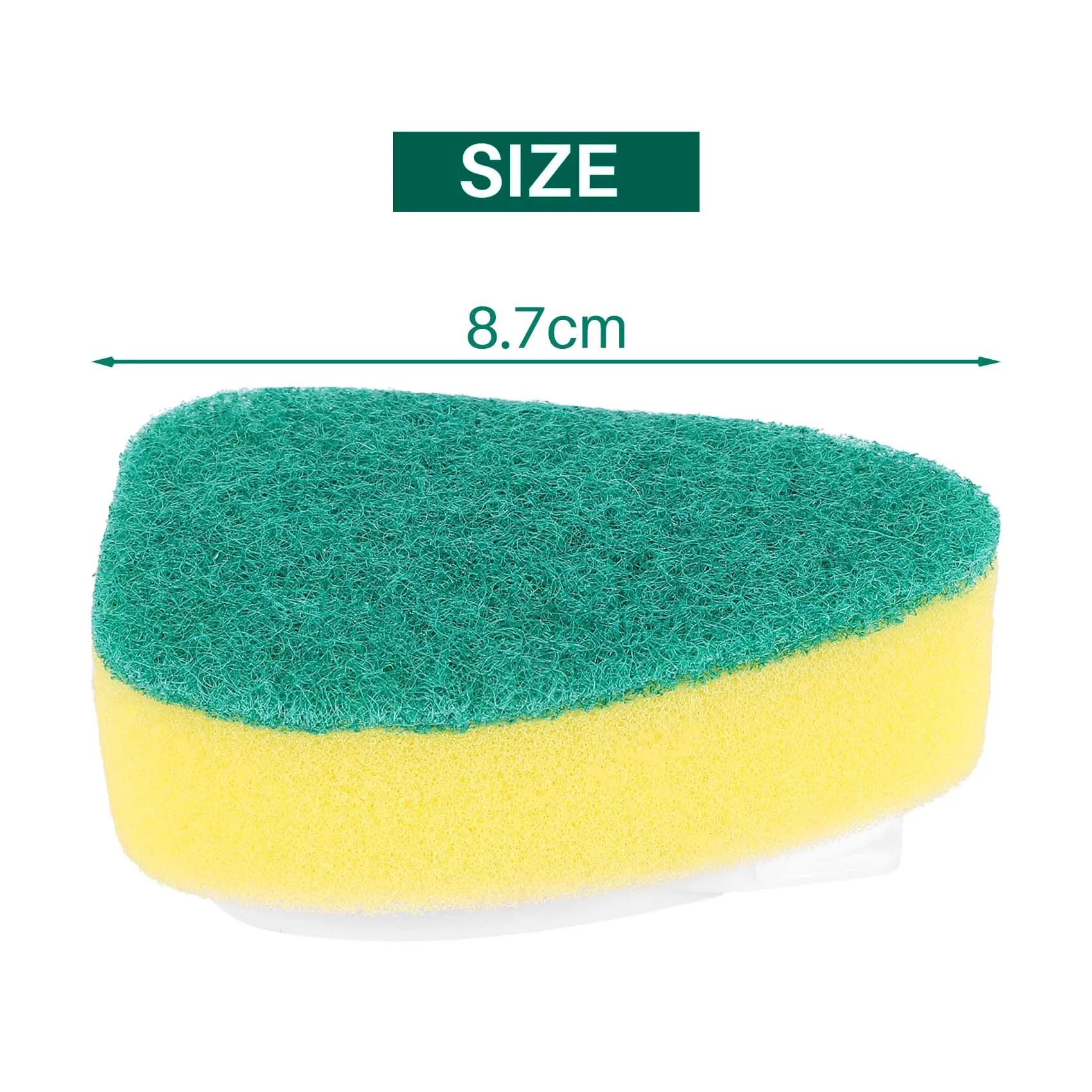 Advanced! 18 Pieces Dish Wand Refills Replacement Sponge Heads Scouring Scrubber Pads Heavy Duty Dish Wand Sponge for Kitchen Si
Advanced! 18 Pieces Dish Wand Refills Replacement Sponge Heads Scouring Scrubber Pads Heavy Duty Dish Wand Sponge for Kitchen Si