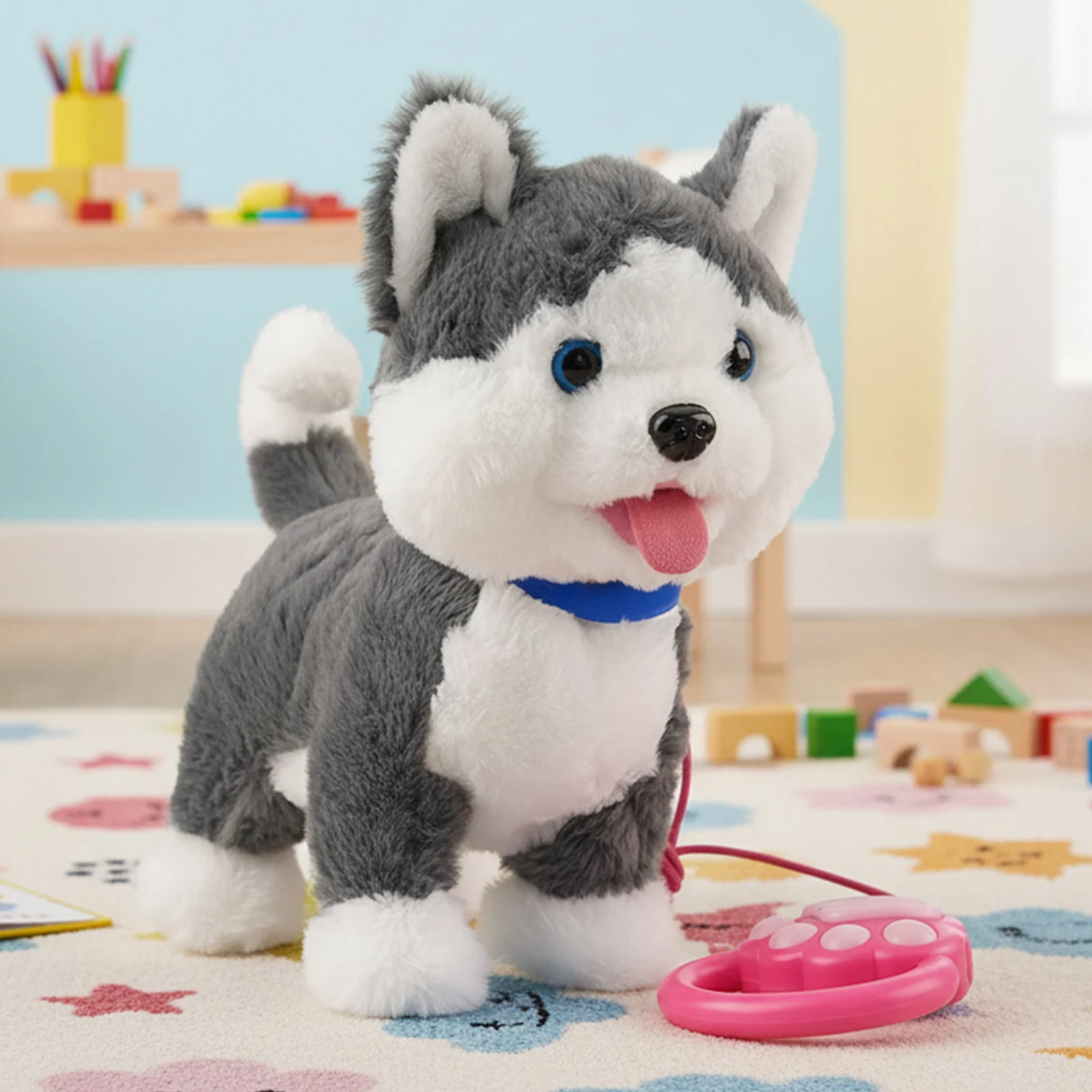 Интерактивная музыкальная игрушка-робот в виде собаки для малышей 3-5 лет: повторяет слова, реалистично лизает язык, поет песни.
Интерактивная музыкальная игрушка-робот в виде собаки для малышей 3-5 лет: повторяет слова, реалистично лизает язык, поет песни.