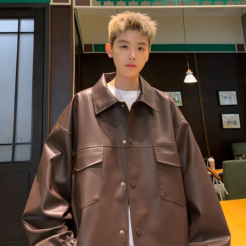 Мужская кожаная куртка в американском ретро-стиле, высококачественная, весенне-осенняя, модная, свободного кроя, мотоциклетная, молодежная, из искусственной кожи (PU)
Мужская кожаная куртка в американском ретро-стиле, высококачественная, весенне-осенняя, модная, свободного кроя, мотоциклетная, молодежная, из искусственной кожи (PU)