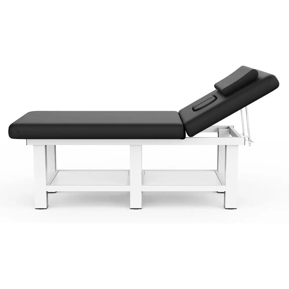 Wide Stationary Massage Table with Backrest, 31.5 x 75, Metal Frame, PU Leather, Segmented for Spa and Therapy
Wide Stationary Massage Table with Backrest, 31.5 x 75, Metal Frame, PU Leather, Segmented for Spa and Therapy