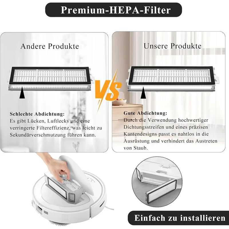 HEPA Filter For Roborock Qrevo S/Qrevo Curve/Qrevo Pro/Qrevo Plus/Qrevo Maxv/Qrevo Edge Robot Vacuum Cleaner Partsab13
HEPA Filter For Roborock Qrevo S/Qrevo Curve/Qrevo Pro/Qrevo Plus/Qrevo Maxv/Qrevo Edge Robot Vacuum Cleaner Partsab13