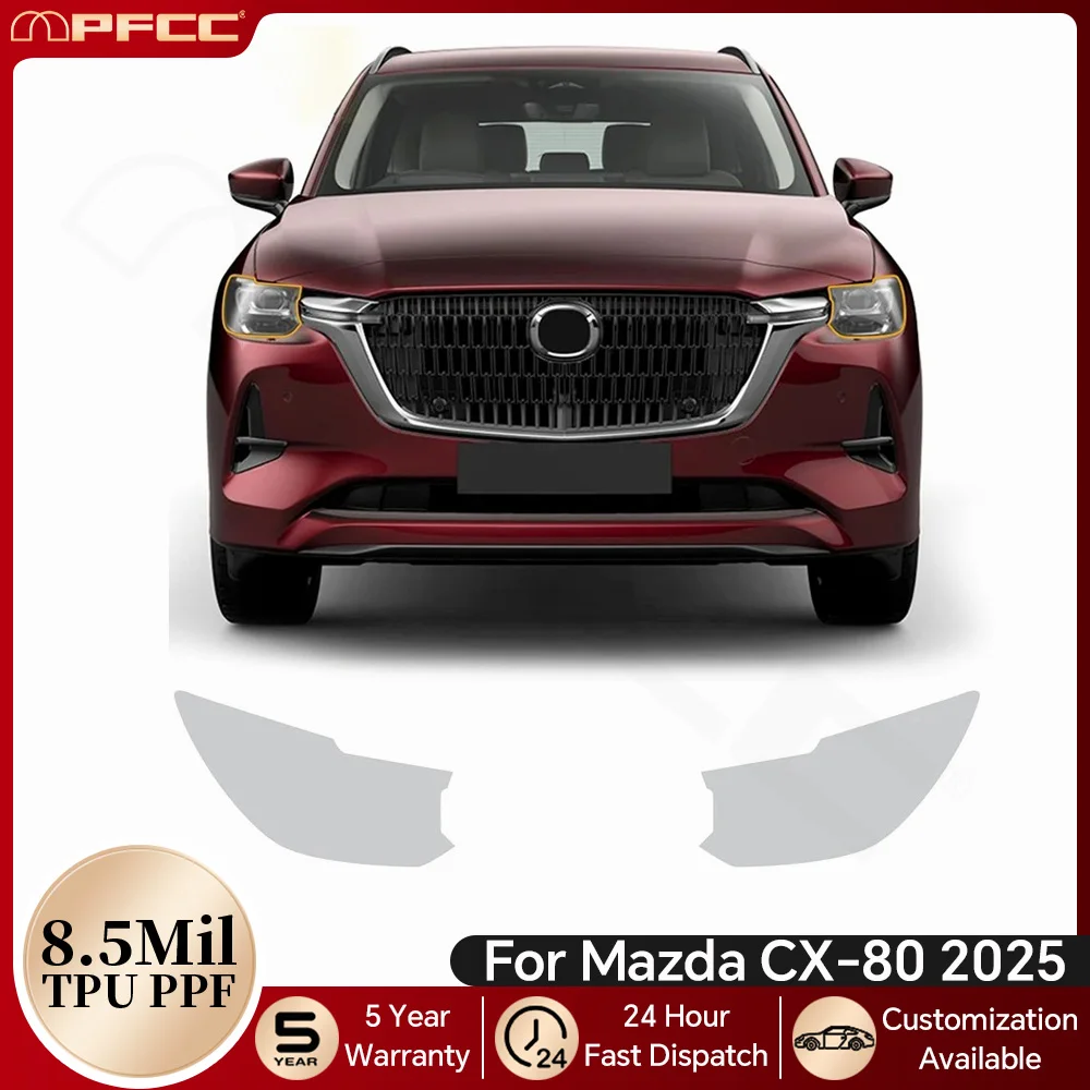 For Mazda CX80 CX-80 2025 Car Headlight Rearview B C Pillar TPU Paint Protection Film Anti-scratch PPF Bra Clear Resistant Kit
For Mazda CX80 CX-80 2025 Car Headlight Rearview B C Pillar TPU Paint Protection Film Anti-scratch PPF Bra Clear Resistant Kit