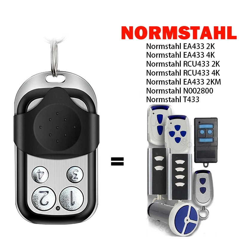 433.92MHz Rolling Code Remote Control For Normstahl / Crawford Standard Steel T433-4 EA433 RCU433 2KM 4K 2K Garage Door Opener
433.92MHz Rolling Code Remote Control For Normstahl / Crawford Standard Steel T433-4 EA433 RCU433 2KM 4K 2K Garage Door Opener