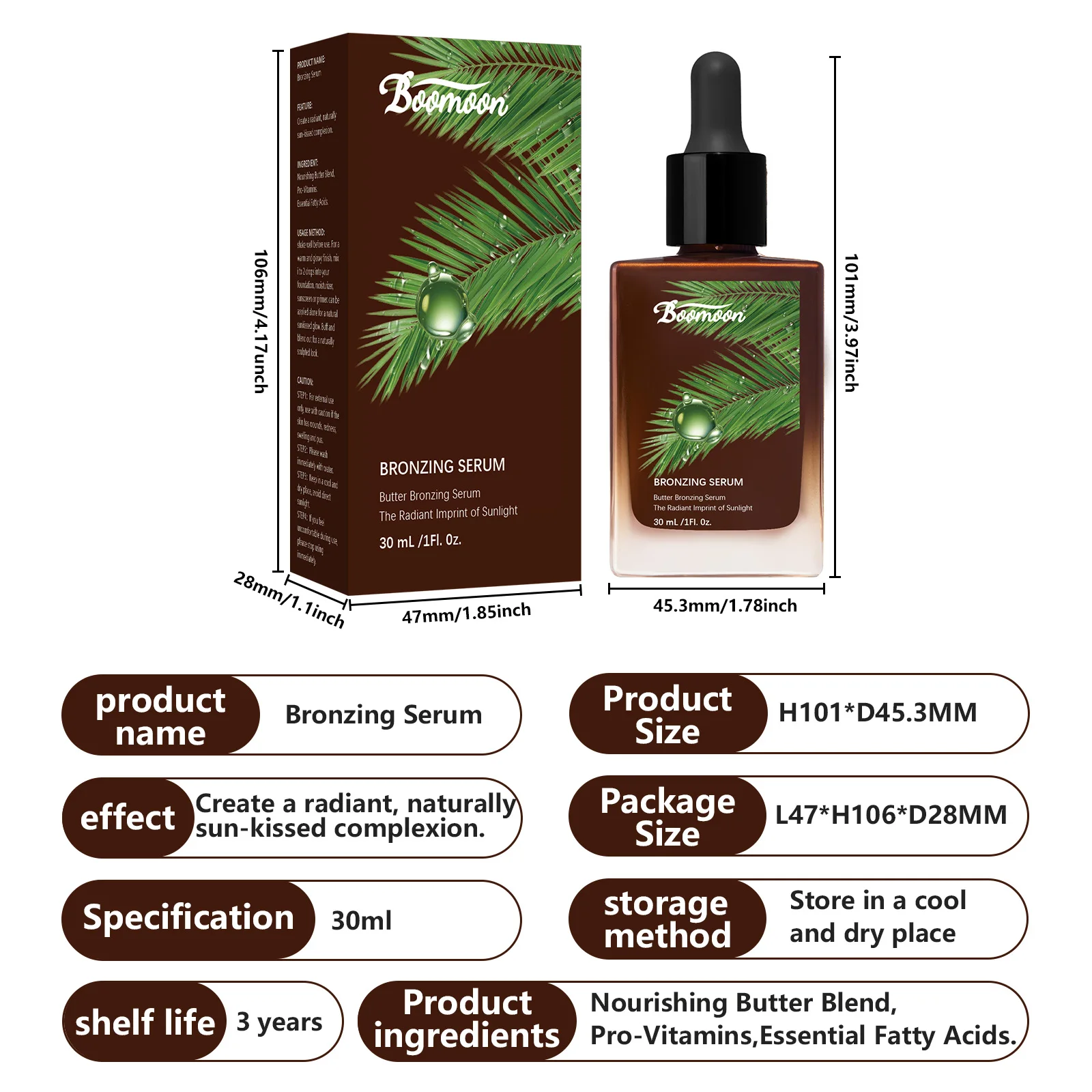 Butter Bronzing Serum 30ml by Boomoon, Achieve a Sun-Kissed Glow, Lightweight & Non-Greasy Radiance-Boosting Formula
Butter Bronzing Serum 30ml by Boomoon, Achieve a Sun-Kissed Glow, Lightweight & Non-Greasy Radiance-Boosting Formula