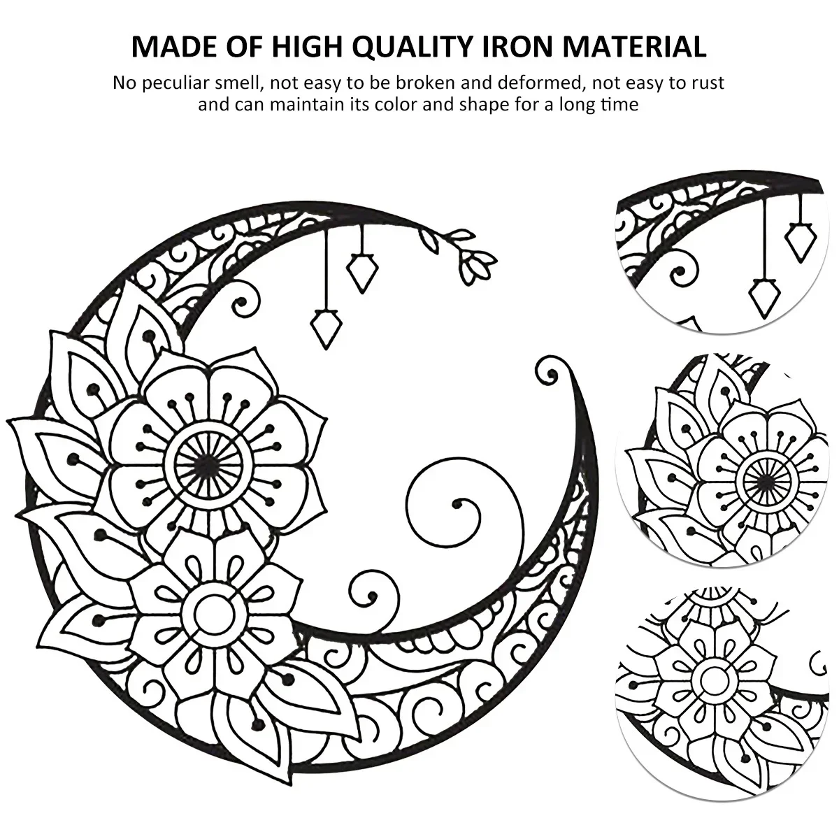 CIFBUY Decoration Mandala Flower Moon Home Sign Decor Metal Wall Hanging Decor Sign Unique Durable Art Pendant Home Wall Backgro
CIFBUY Decoration Mandala Flower Moon Home Sign Decor Metal Wall Hanging Decor Sign Unique Durable Art Pendant Home Wall Backgro