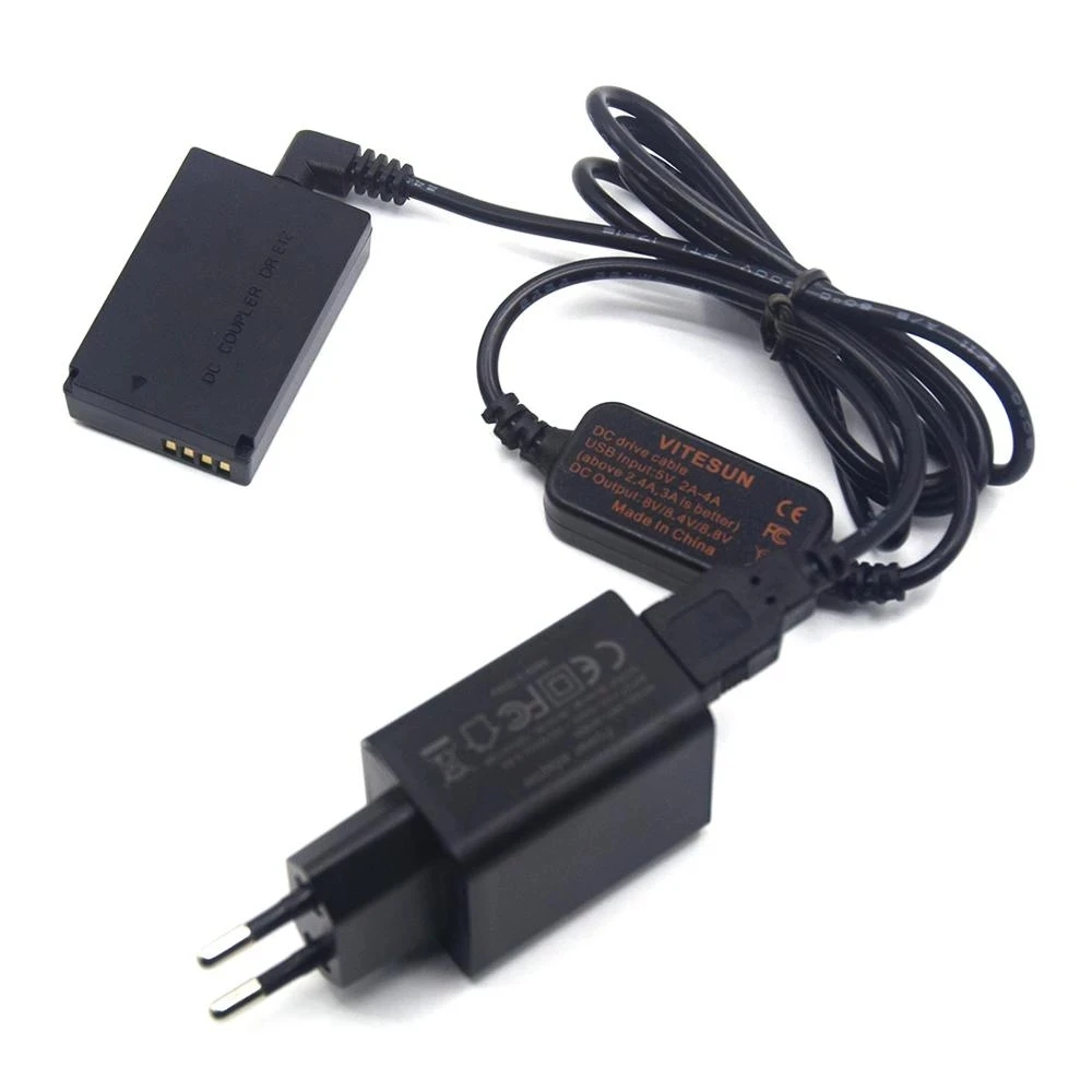 DC Coupler QC3.0 USB DR-E12 Charger Adapte+ LP-E12 Fake Battery+ACK-E12 USB Cable For Canon EOS M2 M10 M50 M100 M200 Camera
DC Coupler QC3.0 USB DR-E12 Charger Adapte+ LP-E12 Fake Battery+ACK-E12 USB Cable For Canon EOS M2 M10 M50 M100 M200 Camera